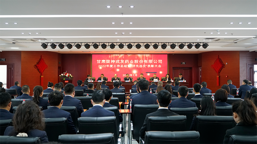 凝心聚力，踔厲奮發(fā)，奮力譜寫隴神戎發(fā)高質(zhì)量發(fā)展新篇章——隴神戎發(fā)隆重舉行2022年度工作總結暨評先選優(yōu)表彰大會