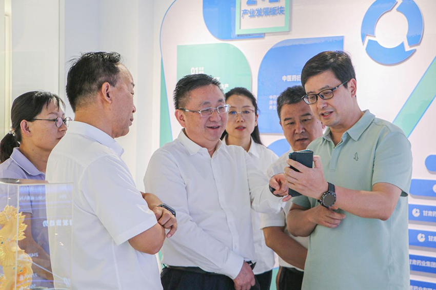 新華社黨組成員、副總編輯任衛(wèi)東一行調(diào)研隴神戎發(fā)