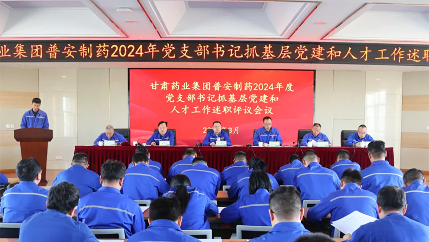 【普安新聞】普安制藥召開2024年度黨支部書記抓基層黨建和人才工作述職評議考核會(huì)議